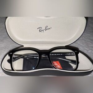 Ray-Ban Glossy Black Eyeglasses with Case